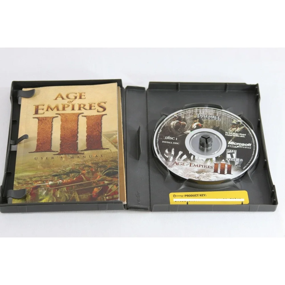 Age of Empires III 3 PC CD-ROM Game Microsoft Ensemble Studios 2005 RTS Complete